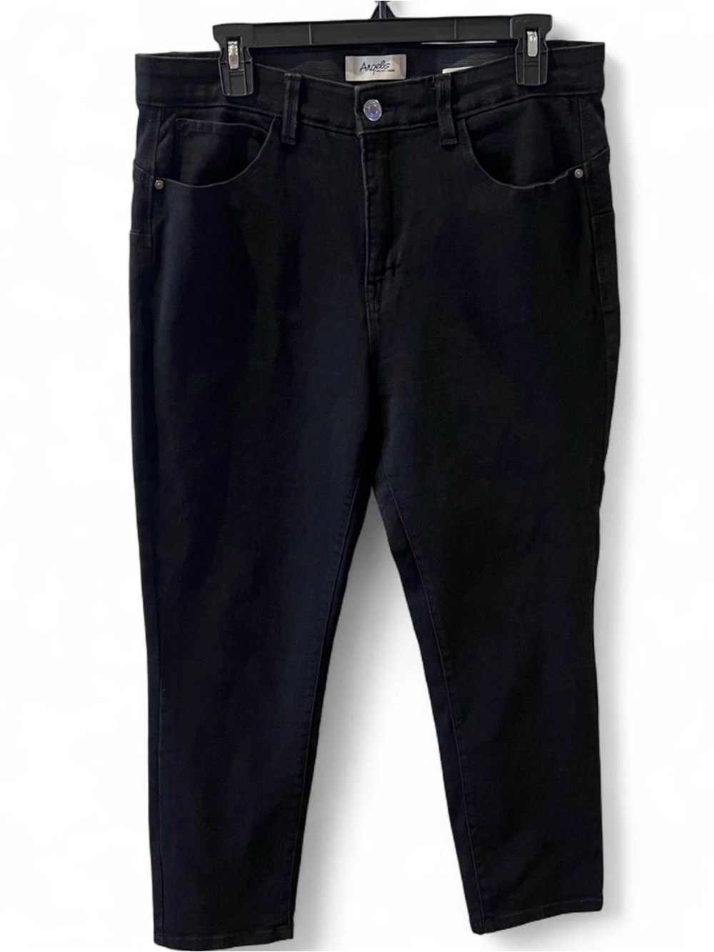 Angels Forever Young Black Stretch Skinny Jeans Size 14